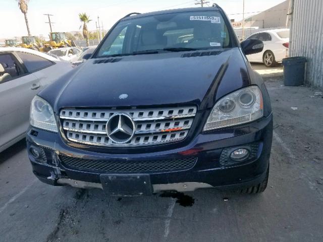 4JGBB86E38A422754 - 2008 MERCEDES-BENZ ML 350 BLACK photo 9