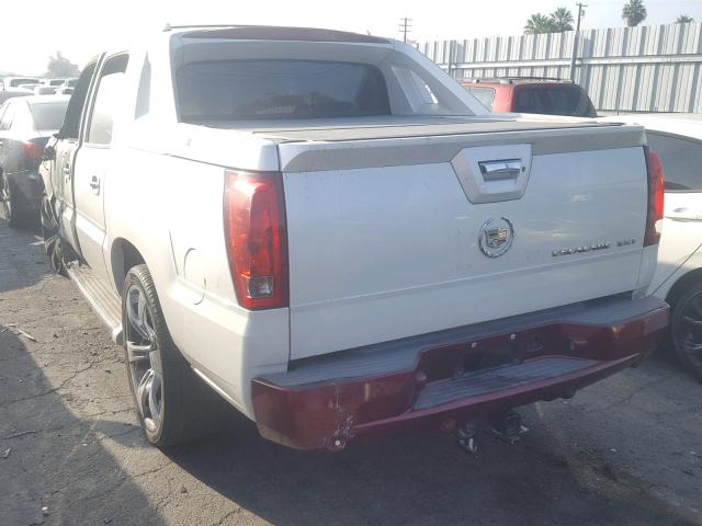 3GYEK62N15G115084 - 2005 CADILLAC ESCALADE E WHITE photo 3