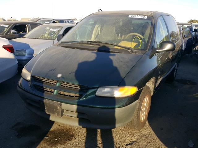 2B4FP2530TR587778 - 1996 DODGE CARAVAN GREEN photo 2