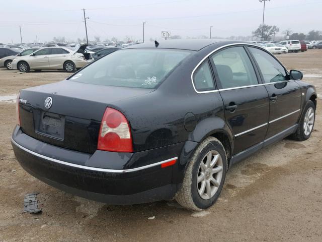 WVWPD63B64E032611 - 2004 VOLKSWAGEN PASSAT GLS BLACK photo 4