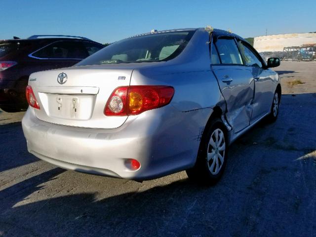 JTDBL40E69J015841 - 2009 TOYOTA COROLLA BA SILVER photo 4