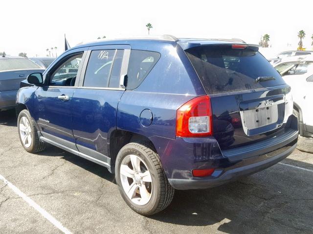 1C4NJCBB9CD639851 - 2012 JEEP COMPASS SP BLUE photo 3