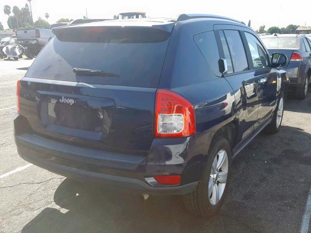 1C4NJCBB9CD639851 - 2012 JEEP COMPASS SP BLUE photo 4