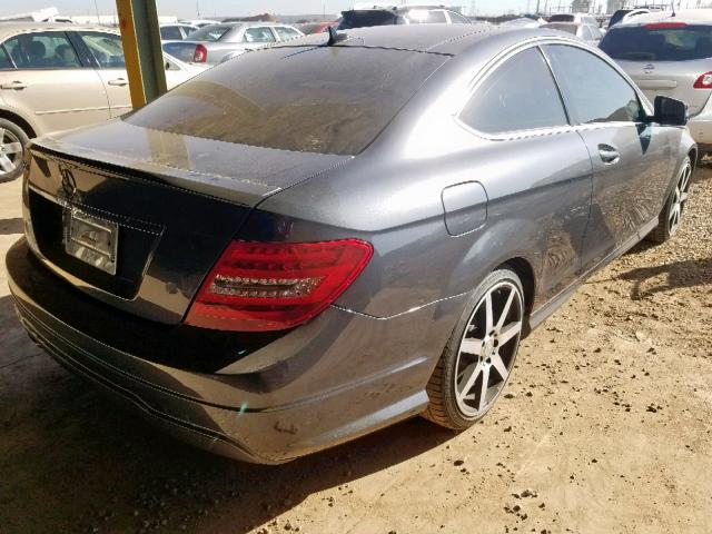 WDDGJ4HB7FG353060 - 2015 MERCEDES-BENZ C 250 GRAY photo 4