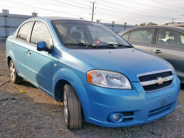KL1TD56627B140437 - 2007 CHEVROLET AVEO BASE Көк фото 1