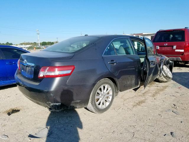 4T4BF3EK7BR103142 - 2011 TOYOTA CAMRY BASE CHARCOAL photo 4