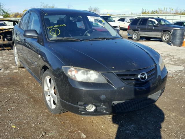 JM1BK323061401725 - 2006 MAZDA 3 S BLACK photo 1