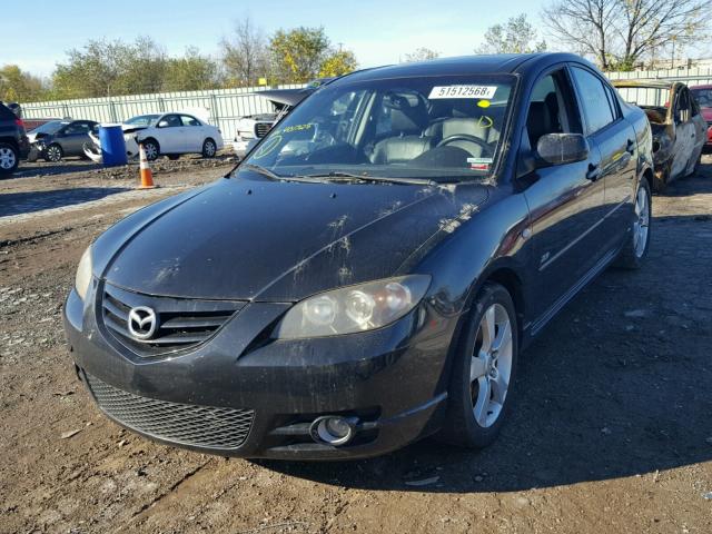 JM1BK323061401725 - 2006 MAZDA 3 S BLACK photo 2