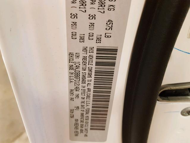 1C4NJDBB6FD121464 - 2015 JEEP COMPASS SP 白色 照片 10