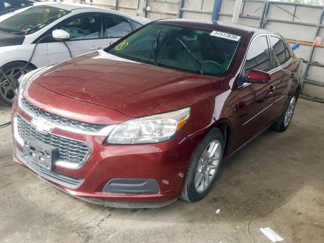 1G11C5SL8FF183632 - 2015 CHEVROLET MALIBU 1LT BURGUNDY photo 2
