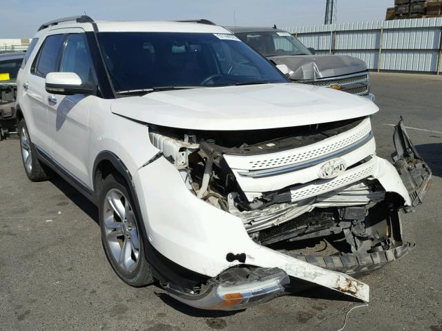 1FMHK8F87BGA93632 - 2011 FORD EXPLORER L WHITE photo 1