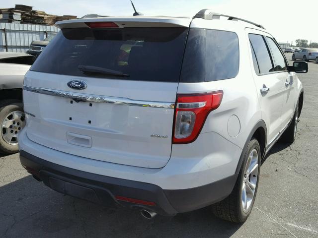 1FMHK8F87BGA93632 - 2011 FORD EXPLORER L WHITE photo 4