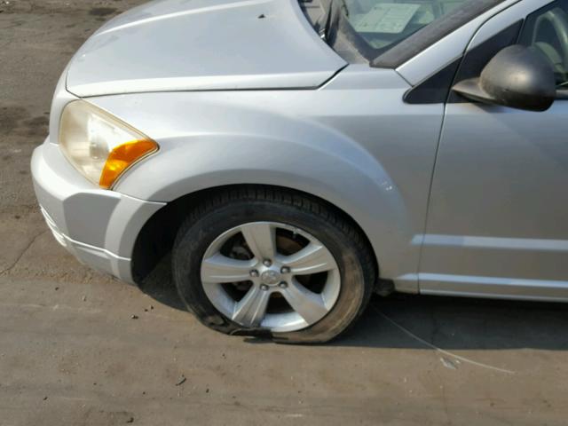 1B3CB4HAXAD550409 - 2010 DODGE CALIBER SX SILVER photo 9