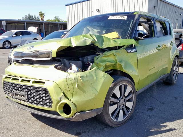 KNDJX3A55F7771663 - 2015 KIA SOUL ! GREEN photo 2