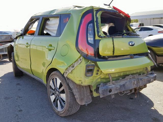 KNDJX3A55F7771663 - 2015 KIA SOUL ! Yaşıl foto 3