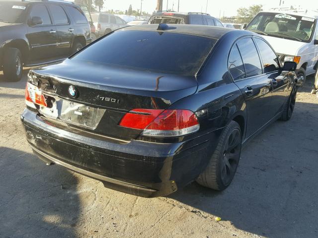 WBAHL83506DT01463 - 2006 BMW 750 I BLACK photo 4