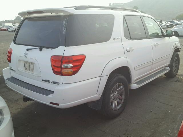 5TDBT48A93S181038 - 2003 TOYOTA SEQUOIA LI WHITE photo 4