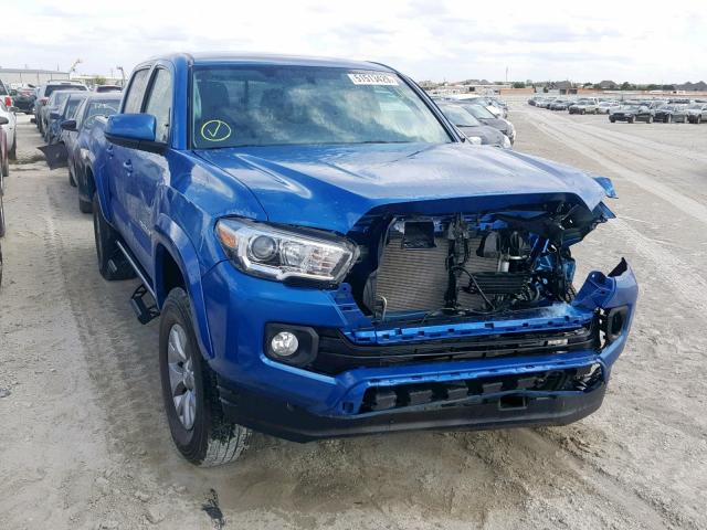 5TFAZ5CNXHX050132 - 2017 TOYOTA TACOMA DOU BLUE photo 1