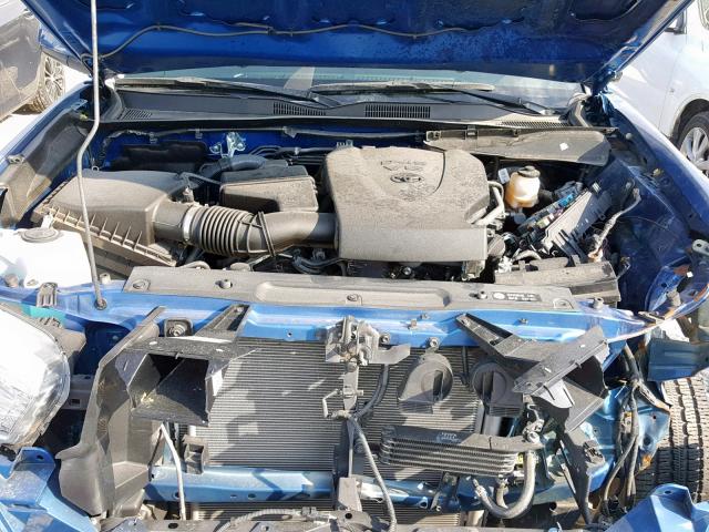 5TFAZ5CNXHX050132 - 2017 TOYOTA TACOMA DOU BLUE photo 7