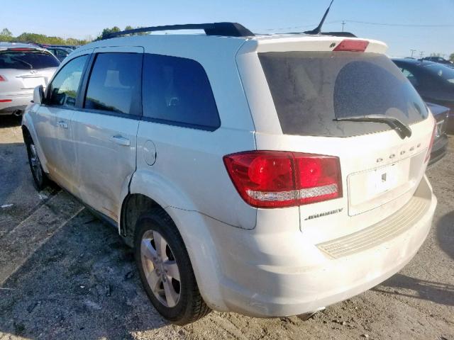 3D4PG1FG4BT521297 - 2011 DODGE JOURNEY MA WHITE photo 3