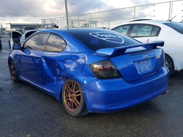 JTKDE167X60134495 - 2006 TOYOTA SCION TC ლურჯი ფოტო 3