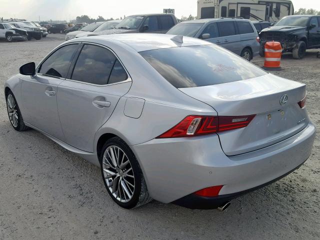 JTHBF1D27E5007660 - 2014 LEXUS IS 250 SILVER photo 3