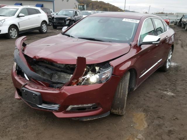 1G1145S30HU188397 - 2017 CHEVROLET IMPALA PRE BURGUNDY photo 2