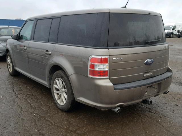 2FMGK5B81EBD40512 - 2014 FORD FLEX SE BROWN photo 3