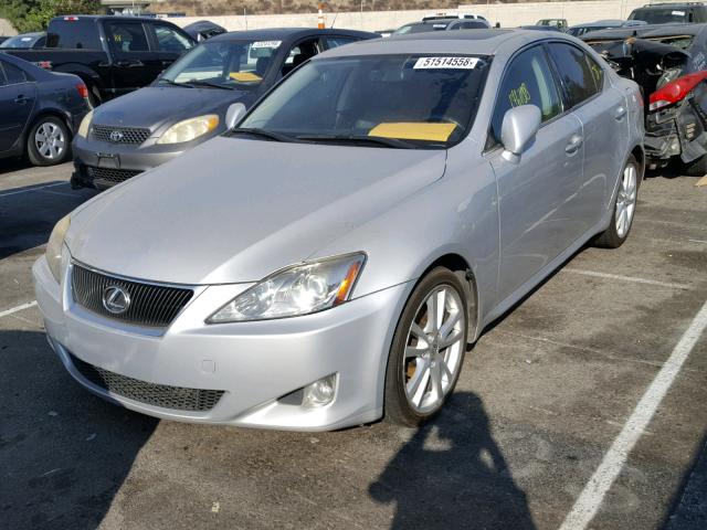 JTHBK262362010900 - 2006 LEXUS IS 250 SILVER photo 2