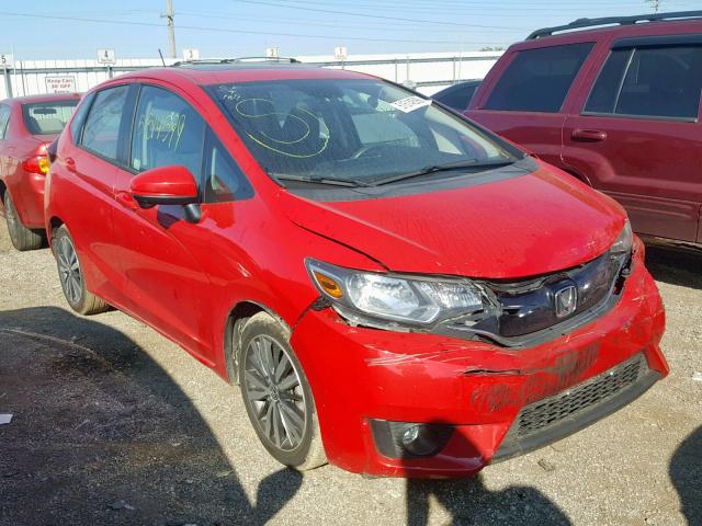 3HGGK5H80FM764521 - 2015 HONDA FIT EX RED photo 1