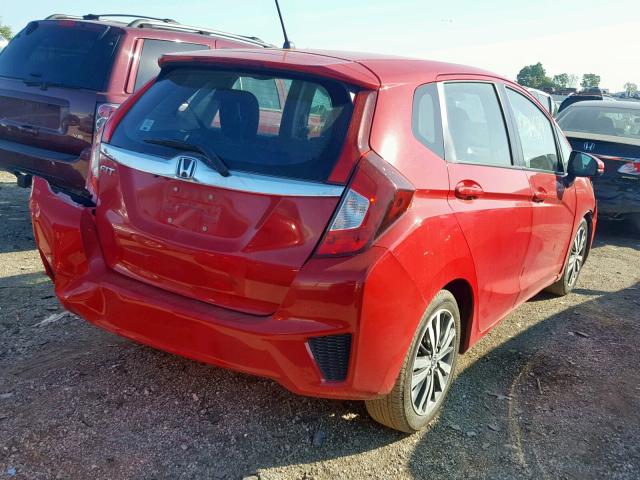 3HGGK5H80FM764521 - 2015 HONDA FIT EX RED photo 4