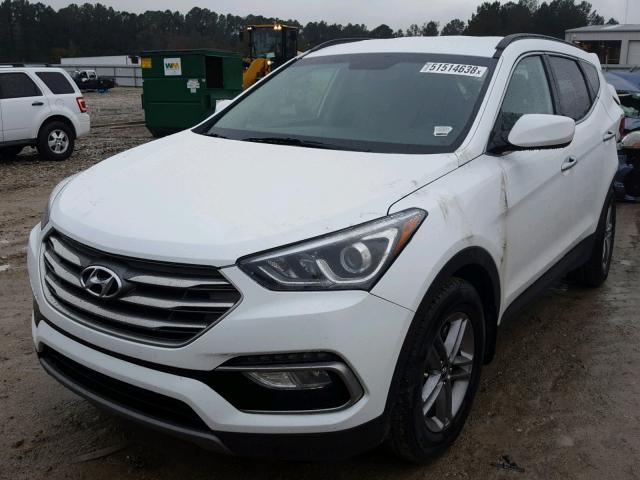 5NMZU3LB8HH002519 - 2017 HYUNDAI SANTA FE S WHITE photo 2