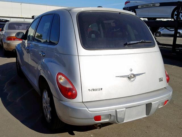 3A8FY68B57T617055 - 2007 CHRYSLER PT CRUISER SILVER photo 3