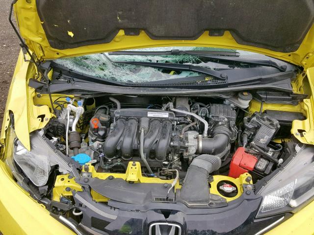 3HGGK5G85FM780442 - 2015 HONDA FIT EX YELLOW photo 7