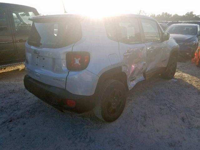 ZACCJBAB9JPJ17963 - 2018 JEEP RENEGADE S SILVER photo 4
