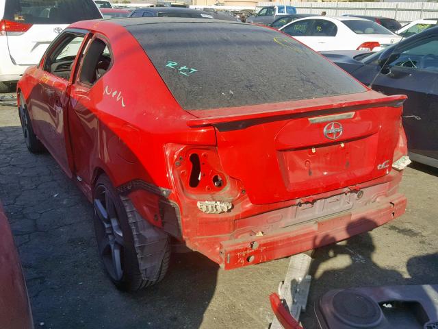 JTKJF5C77D3049086 - 2013 TOYOTA SCION TC 红色 照片 3