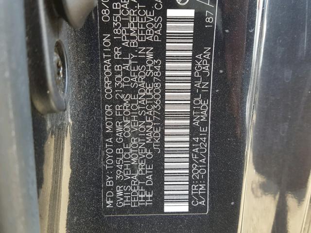 JTKDE177360087843 - 2006 TOYOTA SCION TC Qara foto 10