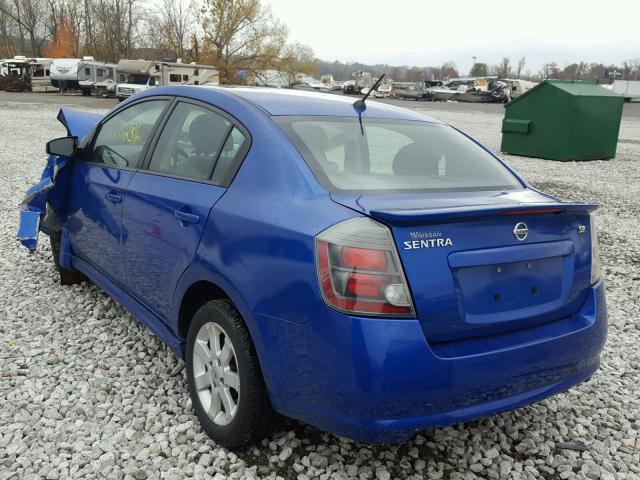 3N1AB6APXAL714349 - 2010 NISSAN SENTRA 2.0 BLUE photo 3