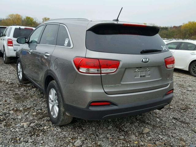 5XYPGDA59HG223459 - 2017 KIA SORENTO LX GRAY photo 3