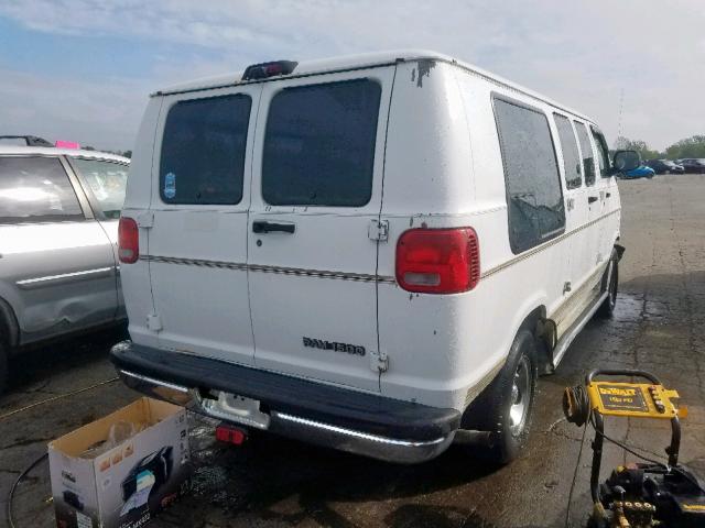 2B6HB11Y2YK172634 - 2000 DODGE RAM VAN B1 WHITE photo 4