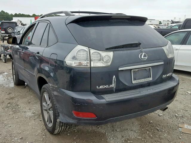 JTJHW31U660018478 - 2006 LEXUS RX 400 CHARCOAL photo 3