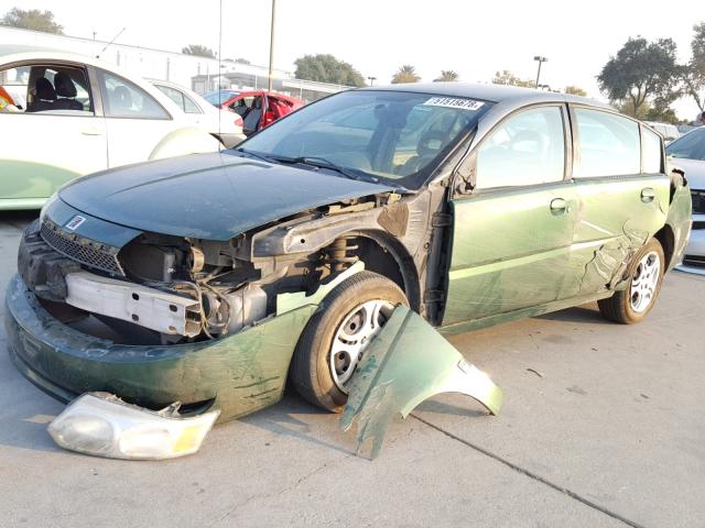 1G8AJ52F73Z122560 - 2003 SATURN ION LEVEL GREEN photo 2