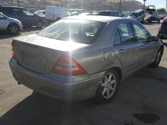 WDBRF81J03F408574 - 2003 MERCEDES-BENZ C 240 4MAT TAN photo 4