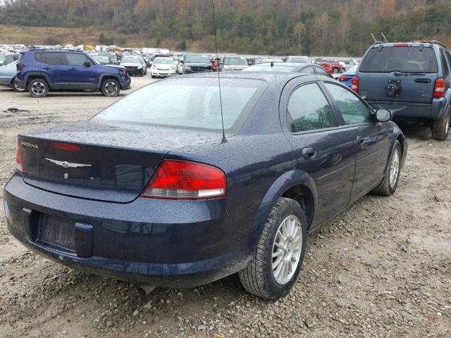 1C3EL46X44N408345 - 2004 CHRYSLER SEBRING LX BLUE photo 4