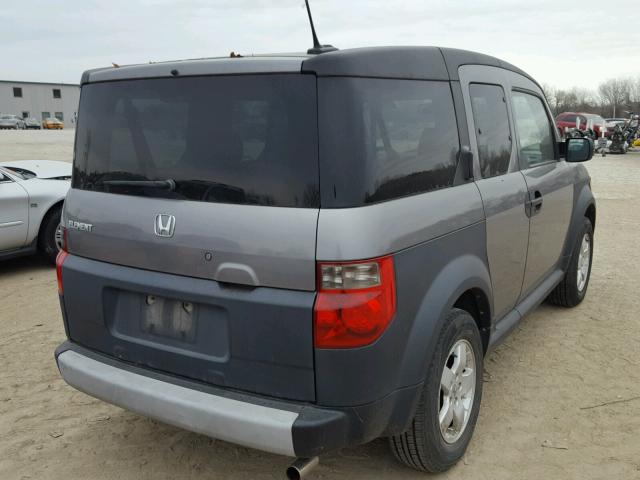 5J6YH18695L008009 - 2005 HONDA ELEMENT EX GRAY photo 4