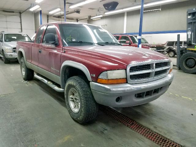 1B7GG22X0XS197606 - 1999 DODGE DAKOTA RED photo 1