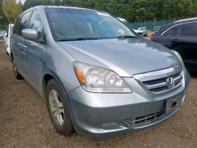 5FNRL38665B118040 - 2005 HONDA ODYSSEY EX GRAY photo 1