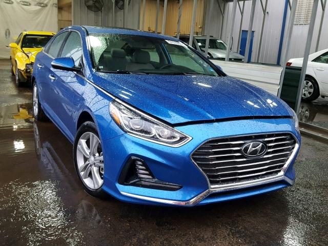 5NPE34AF9JH626285 - 2018 HYUNDAI SONATA SPO BLUE photo 1