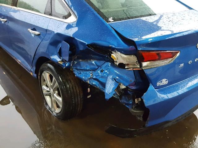 5NPE34AF9JH626285 - 2018 HYUNDAI SONATA SPO BLUE photo 9