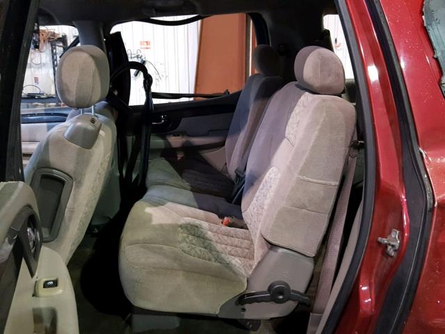 1GKES16S846227071 - 2004 GMC ENVOY XL MAROON photo 6